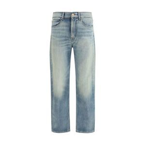 7FOR Cotton Relaxed Fit Jeans Men Blue Bottoms